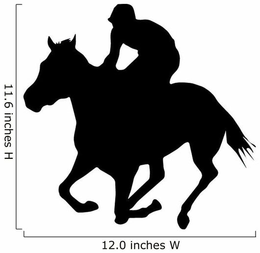 Galloping Horseback Rider Wall Decal