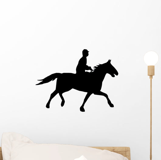 Galloping Polo Pony Wall Decal