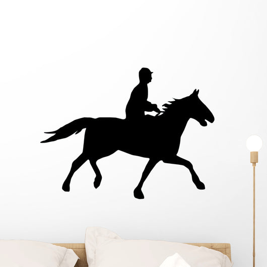 Galloping Polo Pony Wall Decal