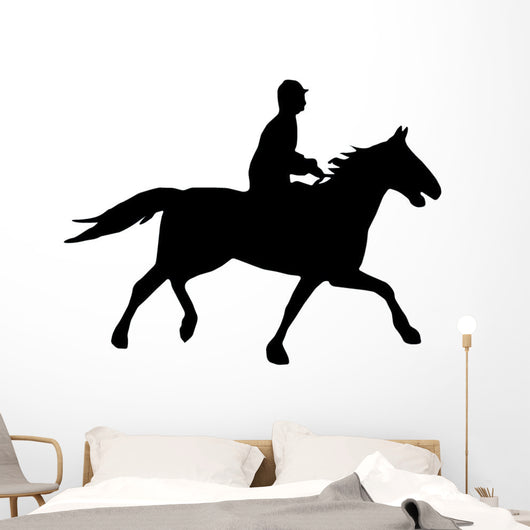 Galloping Polo Pony Wall Decal