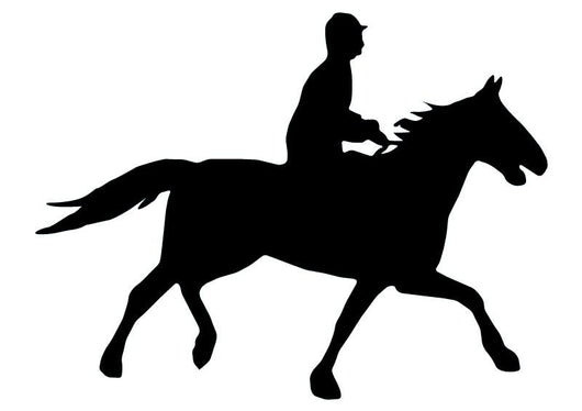 Galloping Polo Pony Wall Decal