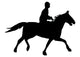 Galloping Polo Pony Wall Decal