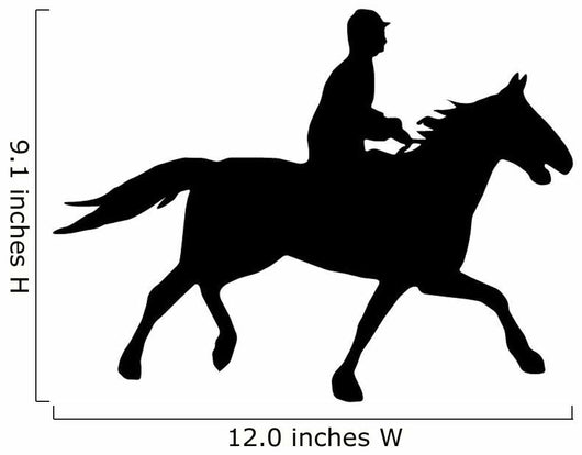 Galloping Polo Pony Wall Decal