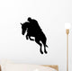 Jockeyed Horse Jumping Wall Decal