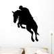 Jockeyed Horse Jumping Wall Decal