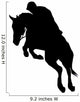 Jockeyed Horse Jumping Wall Decal
