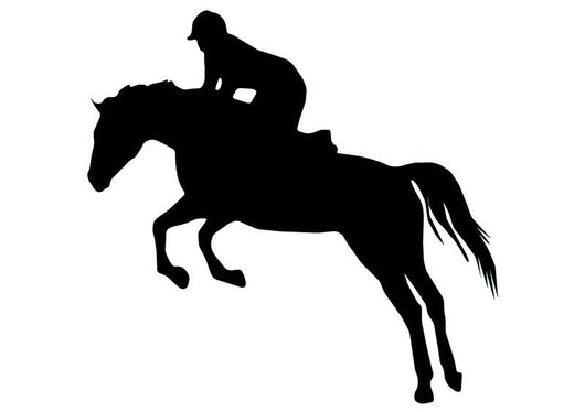 Jumping Horseback Rider Wall Decal