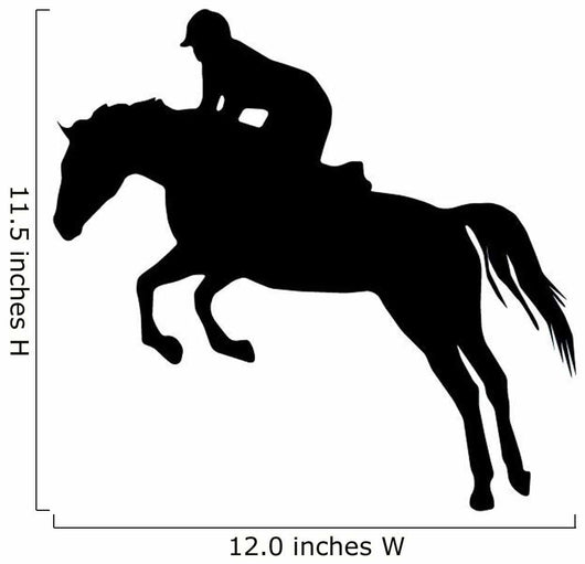 Jumping Horseback Rider Wall Decal