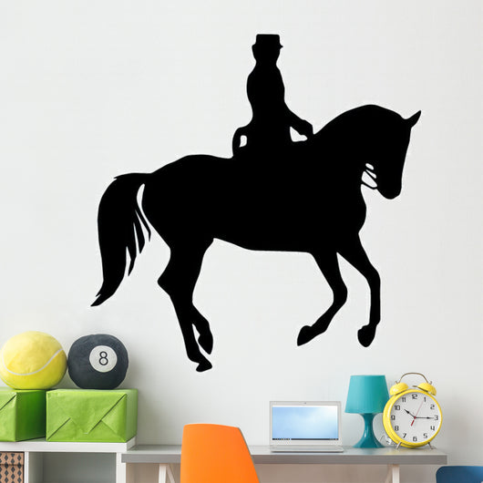 Prancing Horseback Rider Wall Decal