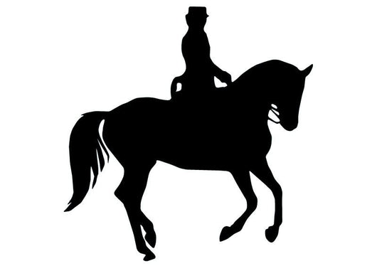 Prancing Horseback Rider Wall Decal