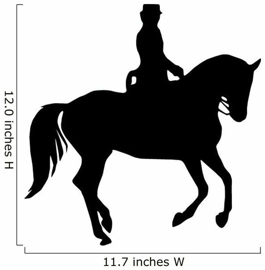 Prancing Horseback Rider Wall Decal