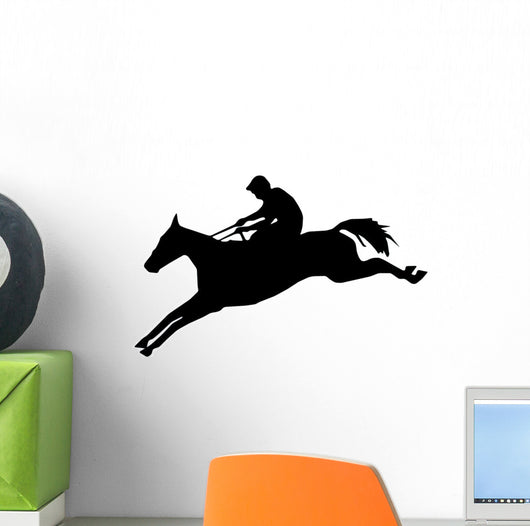 Graceful Jump Horseback Wall Decal