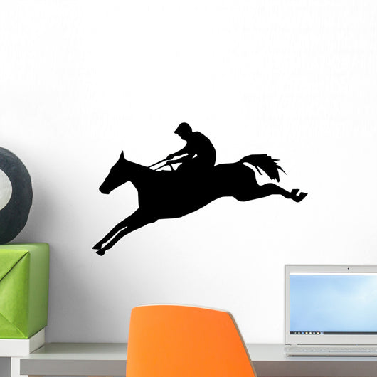Graceful Jump Horseback Wall Decal