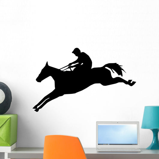 Graceful Jump Horseback Wall Decal
