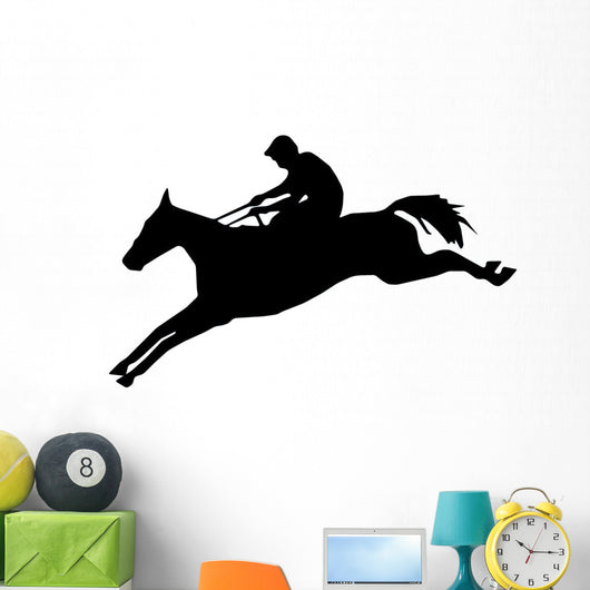 Graceful Jump Horseback Wall Decal