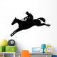 Graceful Jump Horseback Wall Decal