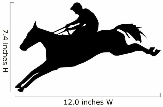 Graceful Jump Horseback Wall Decal