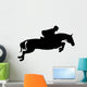 Skillful Jockeyed Jump Horseback Wall Decal