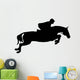 Skillful Jockeyed Jump Horseback Wall Decal