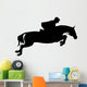 Skillful Jockeyed Jump Horseback Wall Decal