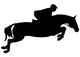 Skillful Jockeyed Jump Horseback Wall Decal