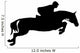 Skillful Jockeyed Jump Horseback Wall Decal