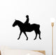 Horseback Riding Silhouette Wall Decal