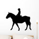 Horseback Riding Silhouette Wall Decal