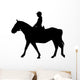 Horseback Riding Silhouette Wall Decal