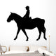 Horseback Riding Silhouette Wall Decal