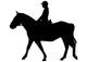 Horseback Riding Silhouette Wall Decal