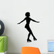 Ice Skating Silhouette Wall Decal