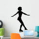 Ice Skating Silhouette Wall Decal