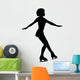 Ice Skating Silhouette Wall Decal