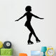 Ice Skating Silhouette Wall Decal
