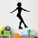 Ice Skating Silhouette Wall Decal
