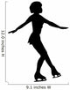 Ice Skating Silhouette Wall Decal