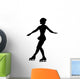 Ice Skating Silhouette Wall Decal