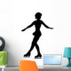 Ice Skating Silhouette Wall Decal