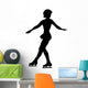 Ice Skating Silhouette Wall Decal