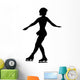 Ice Skating Silhouette Wall Decal