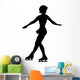 Ice Skating Silhouette Wall Decal
