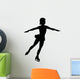 Ice Skating Silhouette Wall Decal