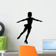 Ice Skating Silhouette Wall Decal
