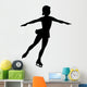 Ice Skating Silhouette Wall Decal