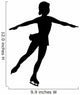 Ice Skating Silhouette Wall Decal