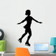 Ice Skating Silhouette Wall Decal