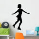 Ice Skating Silhouette Wall Decal