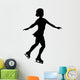 Ice Skating Silhouette Wall Decal