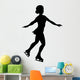 Ice Skating Silhouette Wall Decal